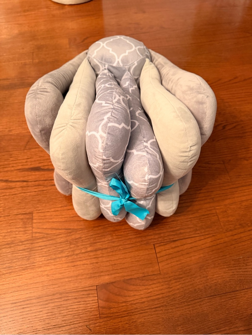 Like New Butterfly Nursing Pillow - Adjustable Height - Grey/White